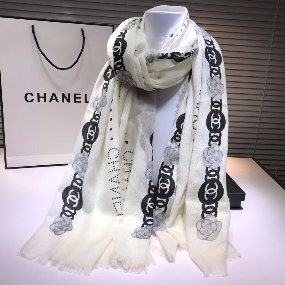 chanel·羊绒长巾/空调披肩四季通用2色size:100*200cm