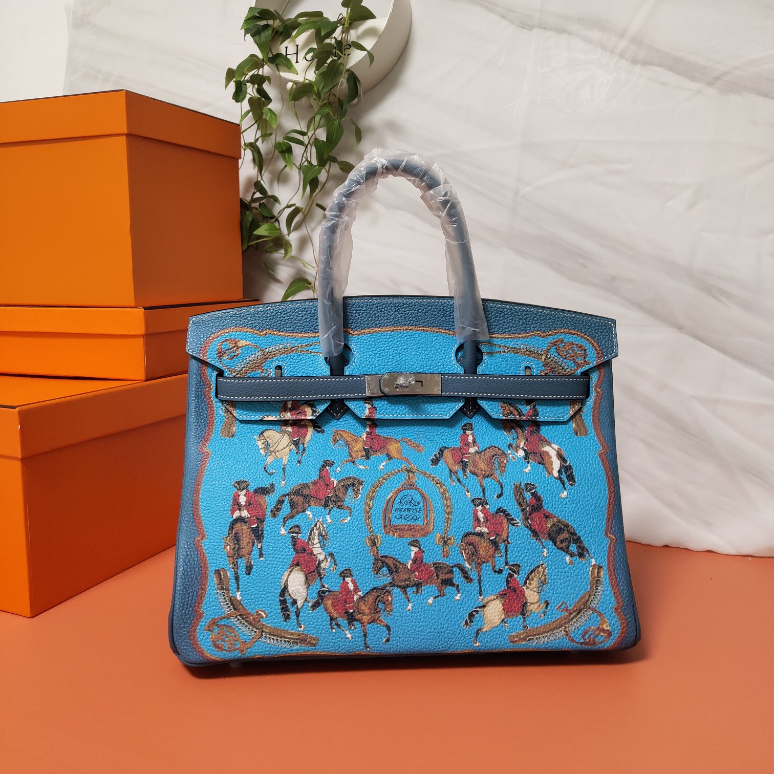 hermes·【限量】togo birkin彩高街涂鸦彩绘铂金size:35*19*28cm