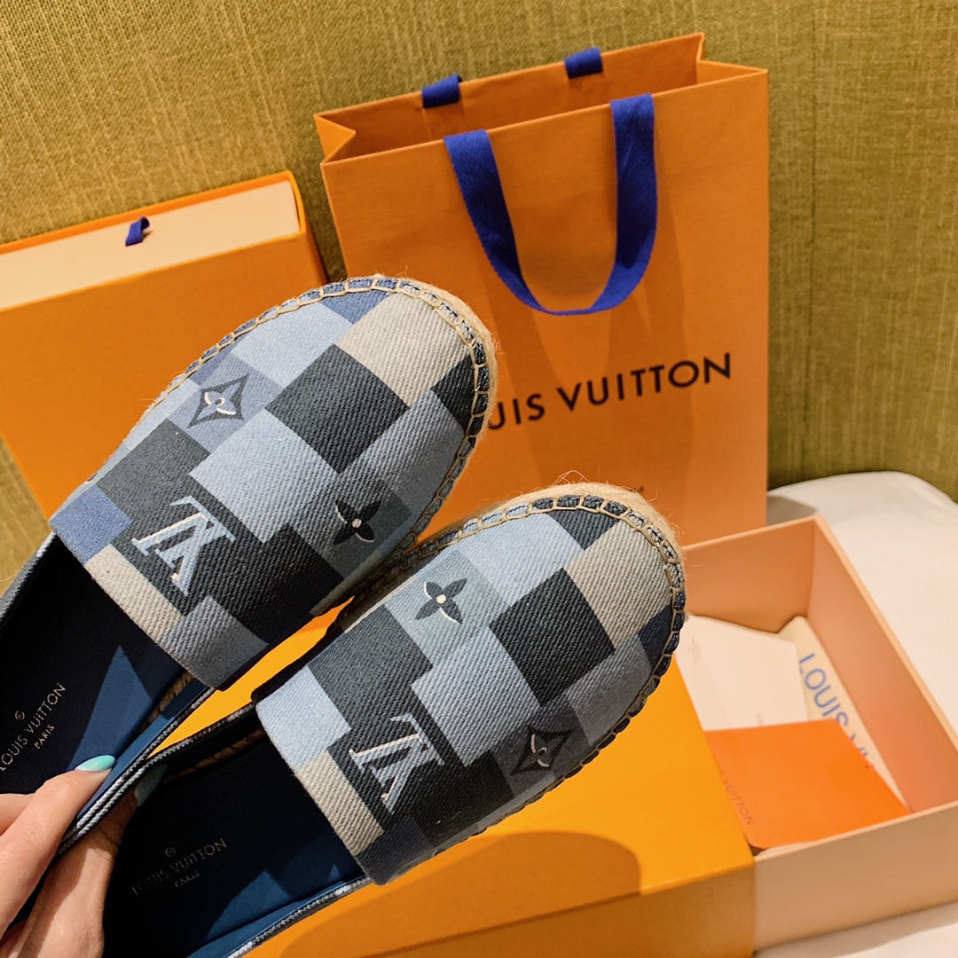 louis vuitton·牛仔面料经典渔夫鞋鞋size:35-40码