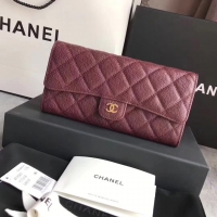 Chanel·胎牛皮CF長夾Size:19cm