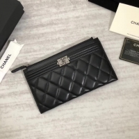 Chanel ·小羊皮皮菱格卡包; Size:19cm