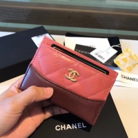 Chanel ·小羊皮菱格卡包; Size:11cm