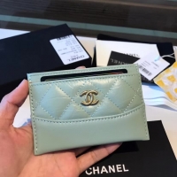 Chanel ·小羊皮菱格卡包; Size:11cm