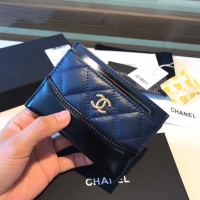 Chanel ·小羊皮菱格卡包; Size:11cm