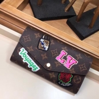Louis Vuitton·繡花Sarah長夾Size:19cm