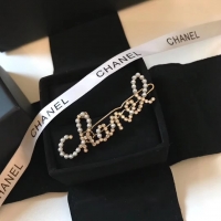 Chanel·字母珍珠發夾