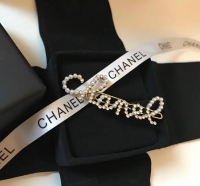 Chanel·字母珍珠發夾