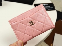 Chanel ·小羊皮菱格卡包; Size:11cm
