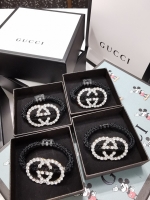 Gucci· 雙G水晶髮束