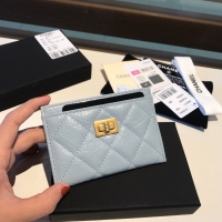 Chanel·粒紋牛皮/小羊皮菱格卡夾4色Size:11cm