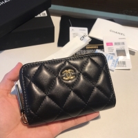 Chanel·小羊皮多隔層拉鏈卡包Size:11*7cm