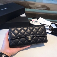 Chanel·菱格兩折口蓋錢包Size:19cm
