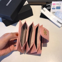 Chanel·魚子醬牛皮多層風琴卡包4色Size:11*8cm