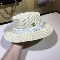 Chanel·珍珠蕾絲花邊遮陽帽4色