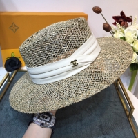 Chanel·鏤空編織草帽