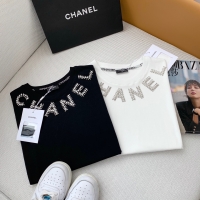 Chanel·刺繡LOGO短袖上衣2色3碼