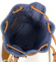 Fendi·牛仔布Mini抽繩水桶包/手挽包3色Size:18*12*10cm