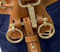 Fendi·牛仔布Mini抽繩水桶包/手挽包3色Size:18*12*10cm