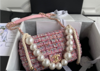 Chanel·19系列珍珠毛呢小號19cm/大號26cm