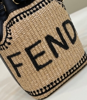 Fendi·拉菲草編織小水桶Size:12*10*19cm