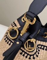 Fendi·拉菲草編織小水桶Size:12*10*19cm