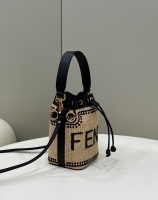 Fendi·拉菲草編織小水桶Size:12*10*19cm