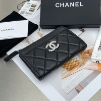 Chanel·經典L型水鉆拉鏈卡包Size:8.5*13*2cm