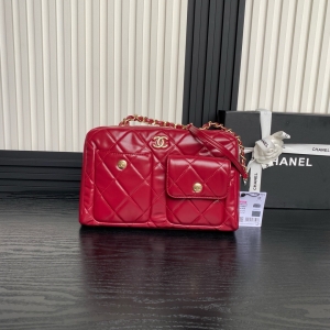 Chanel·經典亮面牛皮保齡球Size:29*19*13cm