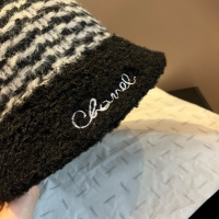 Chanel·經典羊羔毛漁夫帽頭圍57cm