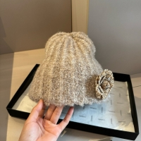 Chanel·山茶花針織毛線帽