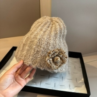 Chanel·山茶花針織毛線帽