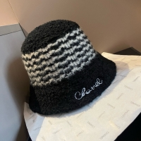 Chanel·經典羊羔毛漁夫帽頭圍57cm