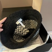 Chanel·經典羊羔毛漁夫帽頭圍57cm
