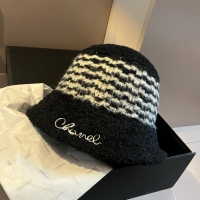 Chanel·經典羊羔毛漁夫帽頭圍57cm