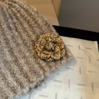 Chanel·山茶花針織毛線帽